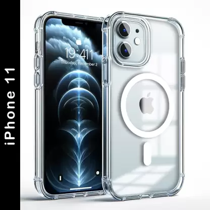 The 1 Click Back Cover for Apple iPhone 11  (Transparent, Shock Proof, Pack of: 1)